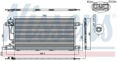 NISSENS 94503 Klima Radyatoru (Kondanser) - Scanıa   P-G-R-T Serısı 1790840