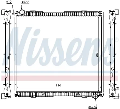 NISSENS 64067A Su Radyatoru Scanıa P-G-R-T Serı 04> P340-P380-P420-P480-P560-G340-G420-G480-R340-R380-R420-R460-R48 1784616