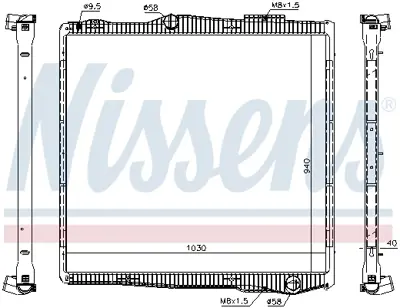 NISSENS 67290 Motor Su Radyatoru Scanıa P.G.R.T.-Serı 04> (Cercevelı) 1781365