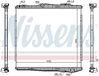 NISSENS 672900 Motor Su Radyatoru Scanıa P.G.R.T.-Serı 04> (Cercevesız)   (Mt) 1781365