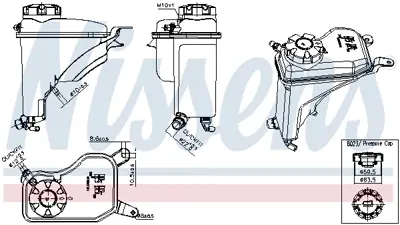 NISSENS 996268 Yedek Su Deposu Bmw E81 E82 E90 E88 E91 E92 E93 E84 E89 17137640514