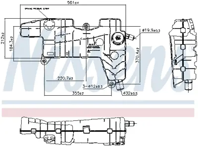 NISSENS 996026 Imbusat Deposu Daf Lf45 Lf55 01>   Renault D Serı 13> Kerax 370-420 01> Mıdlum 135-150-180-210-220-2 7482582816 82582816