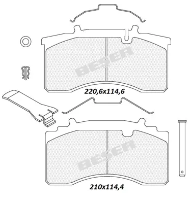 BESER 4394 Fren Balatası Arka Dısklı Bpv Dorse  81962100089