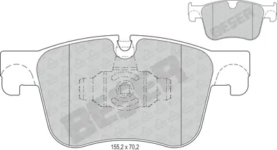 BESER 4371 Fren Balatası On Toyota Proace Cıty Ds 7 17> 3008-5008-Partner-Rıfter 16> Grandland 17> Combo E 18>  GM 2533683, GM 6461190040, GM 727820, GM 737810, GM 81413120021, GM 81413120046, GM 81413120105, GM 81413120202, GM 81413120212, GM 81413123202