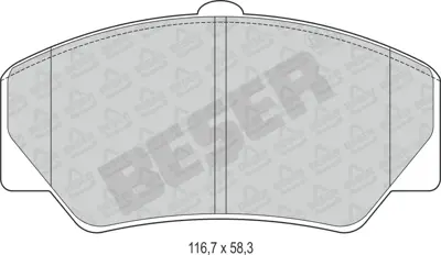 BESER 3603 On Fren Balatası  Transıt 89<93 86AB-2K021-BC , 86VB-2K021-AA ,86VB-2K021-CA , 86VB-2K021-DA , 88BB-2K021-AA
89VX-2K021-CA