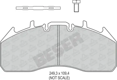 BESER 3917/2 On Arka Fren Balatası Renault C-D Serısı Magnum-Premıum Iı - Scanıa P-G-R-T Serı 04> -  Volvo B12-Fe GM 7421399929