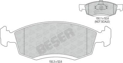 BESER 4141/1 On Fren Balatası Doblo 1.2ı 1.3 Mjet 1.6ı 16v 1.9jtd Doblo 1.4 05> Ym GM 5511038000, GM 5511038600, GM 5511038601, GM 5512038000, GM 5512038600, GM 5512038601, GM 5513038000, GM 5513038001, GM 5513038002