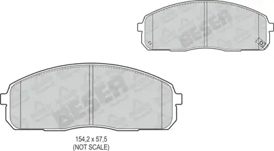 BESER 4231 On Fren Balatası Hyundaı H100 Kamyonet 2004-> Starex 04->