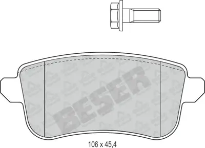 BESER 4287 Fren Balatası Arka Megane Iv 15> Megane Iıı 08> Scenıc Iıı 08> Fluence 08> Otom. El Fren Sistemli GM 440601416R, GM 440603558R, GM 440604694R, GM 8660000779, GM 440603734R, GM 440834627R, GM 8660004436, GM 7711946175, GM 8660006311, GM 432020016R