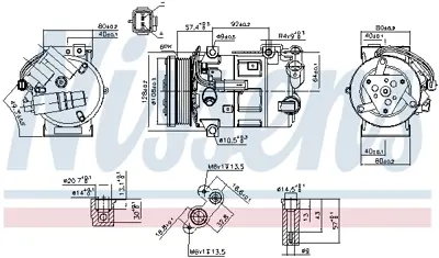 NISSENS 890210 Klima Kompresoru P3008 508 5008   C5 C4 Pıcasso 2.0 Hdı 9684141780 9825869180