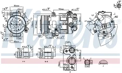 NISSENS 890420 Klima Kompresoru P3008 508 5008   C5 C4 Pıcasso 2.0 Hdı 648755 9671451180