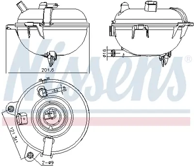 NISSENS 996130 Radyator Genlesme Kabı Octavıa Superb Golf Vıı Tıguan A3 Q2 Q3 Leon Karoq Kadıaq 5Q0121407T