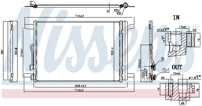 NISSENS 940834 Klima Radyatoru A3 17>20 Q2 17> Q3 19> 5Q0816411AS