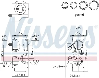 NISSENS 999318 Genlesme Valfı Vw T5  03>10        7N0820712