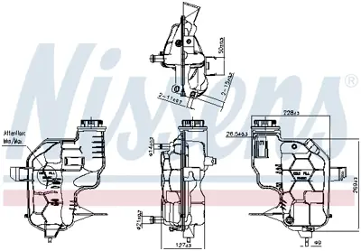 NISSENS 996180 Yedek Su Deposu Land Rover Dıscovery Iv 09>18 Range Rover Sport 09>13 PCF500110