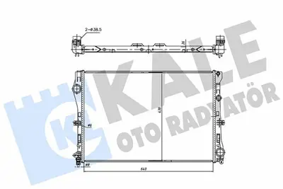 KALE 362250 Motor Su Radyatoru Mercedes Benz (C-Class) W205,A205,S205 14=> ; (E-Class) W213,S213,A238,C238 16=> 