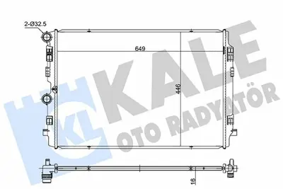 KALE 363240 Motor Su Radyatoru Polo Taıgo T-Cross A1 Arona Ibıza Fabıa Scala 18>> 