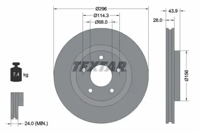 TEXTAR 92167405 Fren Diski Juke-X-Traıl 1.6-2.0-2.5 07> Ön 1520800Q0D 1520800Q0F 1520800Q0G 1520800Q0H 1520800QAB 1520800QAC 1520800QAF 15208AW300 15208BN700 1651067JG0