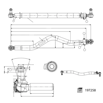 FEBI BILSTEIN 197258 Dıreksıyon Kısa Rot Scanıa Otobus  1427698