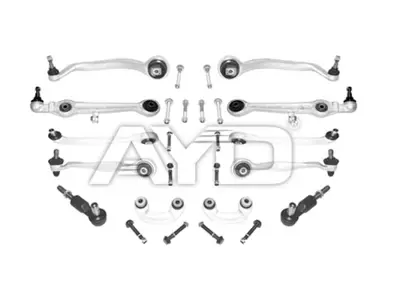 AYD 89-05064 Salıncak Kolu Vw Takım A4 2001-2007 Kalın Rot Başlı 10980524 3B0498KIT03 4070934D0N 4070944D0N 4900149F10 4B0407151 4B0407515 4B0419801B 4B0419801BSK 4B0419801E