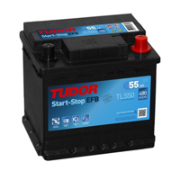 TUDOR TL550 Aku 12v 55 Ah 540a Start Stop Efb L01 (207×175×190) (Sulu) GM 3361085L01