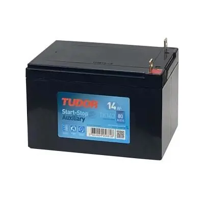 TUDOR TK143 Aku 12v 14 Ah 80a C76 Auxılıary Agm Vrla - Yardımcı Besleme  (150×100×100) C76 Ters Kutup Mercedes W GM 244103090R