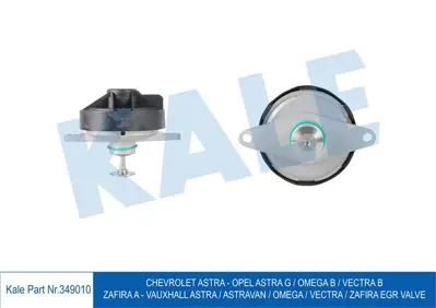 KALE 349010 Egr Valfi Vectra B Astra G Zafira A Omega B X20dth Y20dth Y22dth Y22dtr GM 93170138, GM 9192805, GM 849124, GM 849156, GM 9192805PART, GM 849156PART, GM 849124PART, GM 9317013, GM 2444156, GM 849912