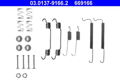 ATE 03.0137-9166.2 Kampana Balata Yay Takımı Opel Astra F-Corsa B-C 97008200 97009300 FBA76 LY1133 SFK224 X0070