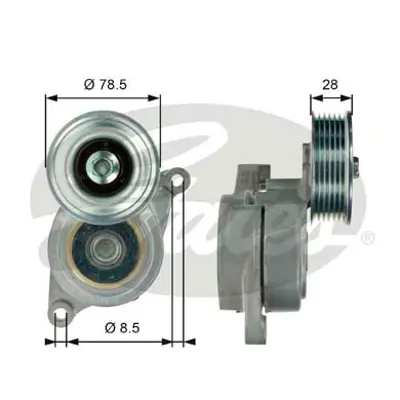 GATES T39103 V Kayıs Gergısı Komple L37215980M 534028710 ZJ0115980B 33004 JTS306 AST2513 GA35268 A07444 12803306 87856