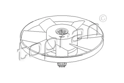 TOPRAN 107716001 Fan Motoru Ford Galaxy 1,9td   2,0ı 94>00 Polo 98>01 Sharan 95>10 Arosa 97>04 Alhambra 96>10 1002360021 30910279 47414 69422259010 696041 8370010 85698 BSG90510003