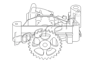 TOPRAN 721213001 Yag Pompası Partner Iı Berlıngo Iı P206 P307 P406 2,0hdı Jumpy 2,0hdı Scudo 2,0 Jtd 23211 50005824 62923211 LP9842