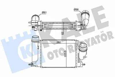 KALE 375705 Turbo Radyatörü 144614BE0A 55068JF7 77029N 309078 7213007 96207 PRS5029 13014704 30974 M819078A