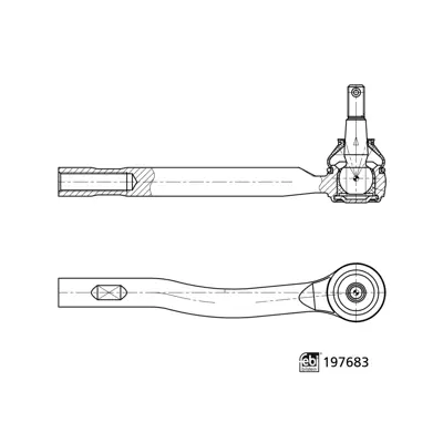 FEBI BILSTEIN 197683 Rot Bası Sağ AB313289AA 81806381 1727226 FTR5774 91906381 NA 2891906381 SS7700 TA2906 91FR11287