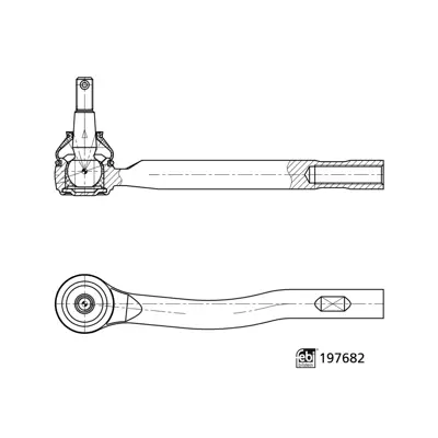 FEBI BILSTEIN 197682 Rot Bası Sol AB313290AA FDES14921 QR4040S TA2905 2226144 FTR5773 4336 FO731 BTR5773 5311726