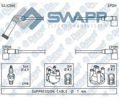 SWAPP 50089 Bujı+bobın Kablosu Atos 9802 Pıcanto 10 02 G4hc   #### 2750102A00 47120 EC4391 8106 H235010 XC915 5956 SMCBH502 ICK3001 ADG01617