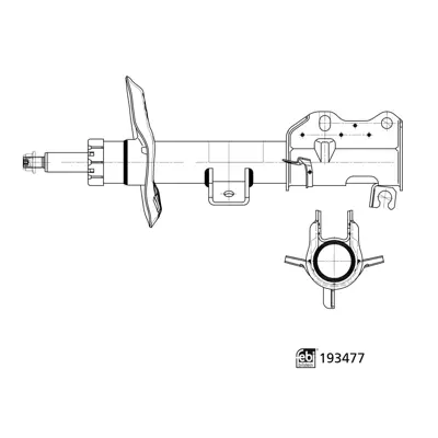 FEBI BILSTEIN 193477 Amortısör Ön A6393206013 6393203613 6393202713 22168771 A6393207313 A3716G A639320361328 MJ00313 X931335 G8403