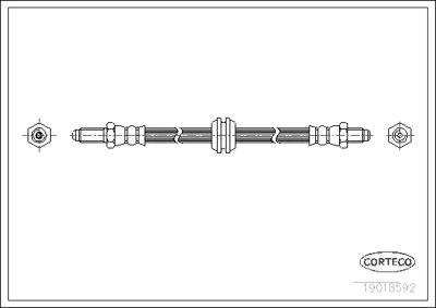 CORTECO 19018592 Fren Hortumu 6T46253 LH3273 PHC220 PHC250