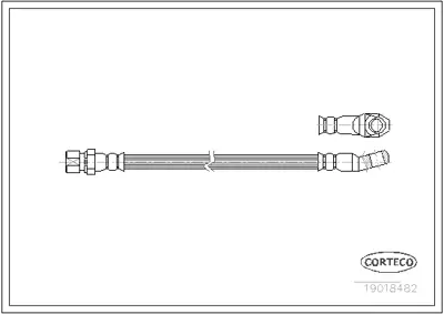 CORTECO 19018482 Fren Hortumu 1987476239 24520902803 280133E0B 6T46192 FHY2487 LH0389 PHD118 PHD306 PHD312