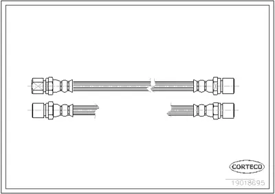 CORTECO 19018695 Fren Hortumu 6T47073 LH1678 LH1761 PHA131