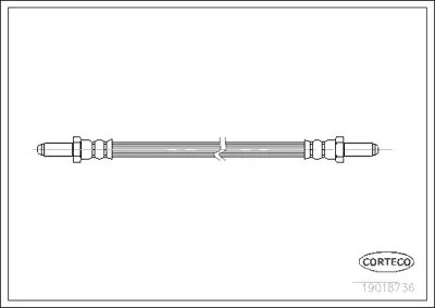 CORTECO 19018736 Fren Hortumu 1987476267 2805010 6T46109 LH1637 LH1638 PHC134 PHC144