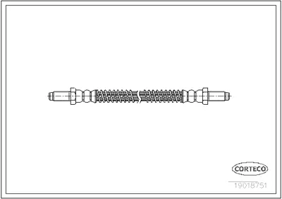 CORTECO 19018751 Fren Hortumu 440019018751 6T46380 LH1720 PHC130