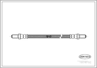 CORTECO 19018752 Fren Hortumu 1987476479 440019018752 LH1721