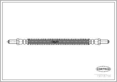 CORTECO 19018756 Fren Hortumu 2851361 6T47521 LH1651 LH1658 PHC123