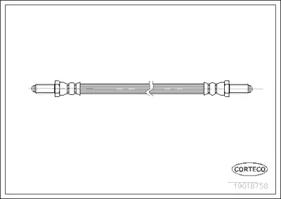 CORTECO 19018758 Fren Hortumu Land Rover 3.5 (63-86) 440019018758 LH2084 PHC212