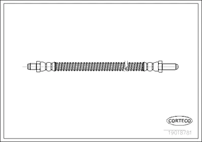 CORTECO 19018781 Fren Hortumu 1987481093 6T46399 FHY2381 LH5185 PHC136 PHC245