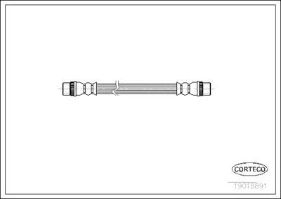 CORTECO 19018891 Fren Hortumu 16145250015 1987476517 24522902853 280642E0 440019018891 6T46090 6T46700 FHY2052 LH2800 LH3727 PHA254 PHA583