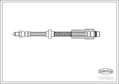 CORTECO 19018896 Fren Hortumu 11145250015 11772 1987476559 24511105203 520430E1 62911772 6T46038 FHY2087 LH3774 PHB287 SBH0163 T61021