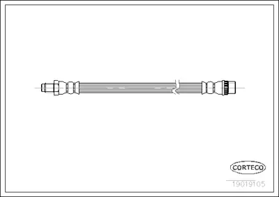 CORTECO 19019105 Fren Hortumu- Alfa Romeo 164 Cıtroen Ax (Za- ) 11 (86 - 97) 16145250009 21538 24511103253 325430E0 335430E0 60921538 6T46024 6T46765 LH0221 PHB166 PHB545