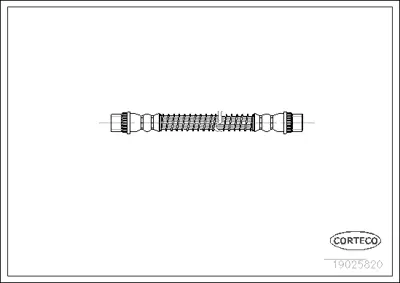 CORTECO 19025820 Fren Hortumu 1987476148 214E666E11 24522902103 24522902113 LH3772 PHA481