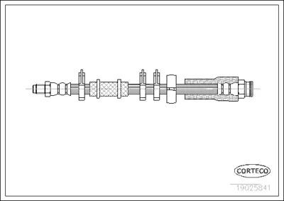CORTECO 19025841 Fren Hortumu 12250 1987476329 24511204653 460404E1 6T46542 70912250 FHY2168 LH0240 PHB293